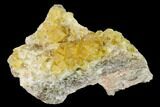 Yellow Cubic Fluorite Crystal Cluster - Morocco #159960-1